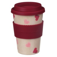 Pink Heart Rice Husk Travel Cup Emma Bridgewater